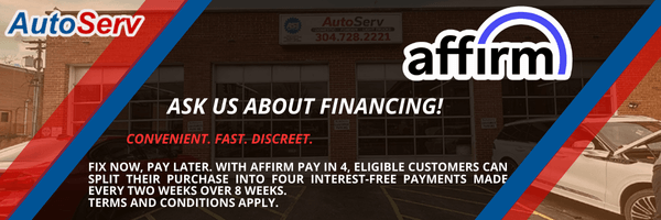 AutoServ financing options with Affirm available.